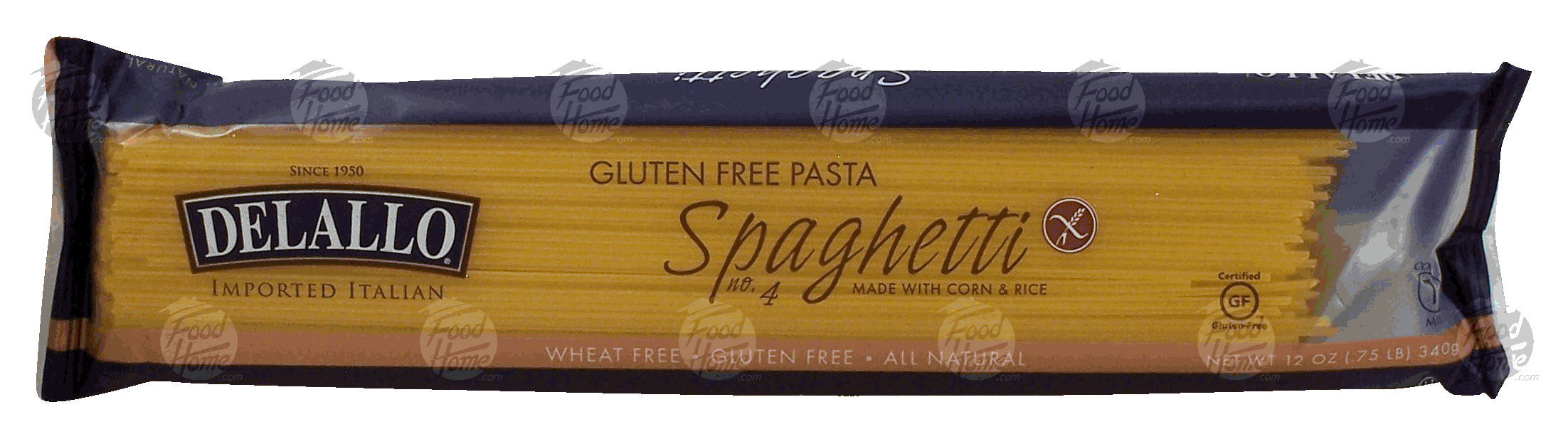 Delallo  spaghetti gluten free pasta made with corn & rice Full-Size Picture